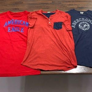 Men’s American Eagle and Abercrombie T-shirt lot